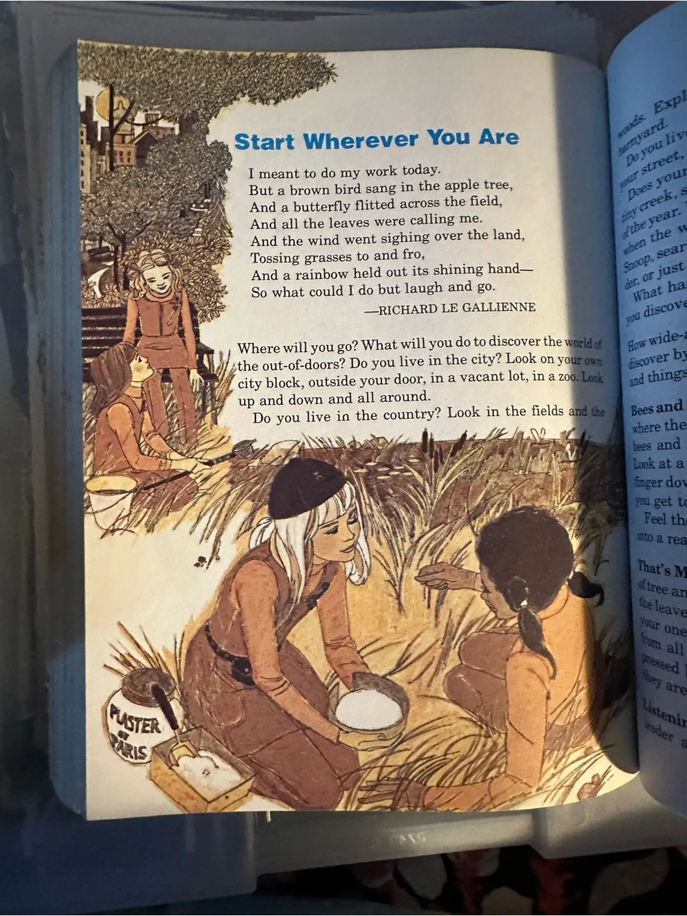 Vintage Worlds to Explore Kids Activity Handbook - Blue Girls Scouts